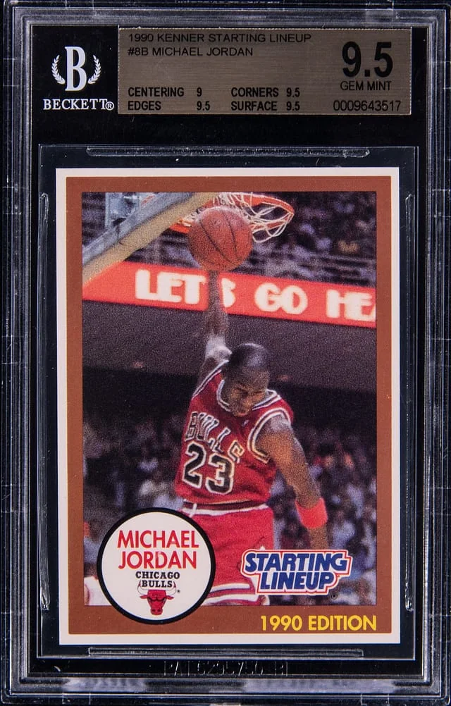 1990 Kenner Starting Lineup Michael Jordan #8B card image