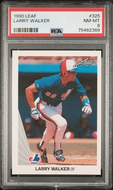 1990 Leaf Larry Walker #325 card image