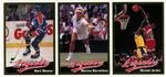 1990 Legends Sports Memorabilia Michael Jordan Panels #16-18 card image