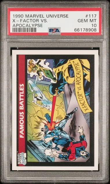 1990 Marvel Universe Apocalypse X-Factor vs. #117 card image