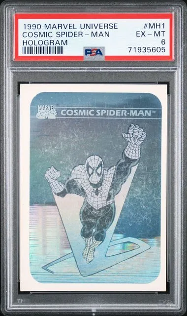 1990 Marvel Universe Hologram Cosmic Spider-Man #Mh1 card image