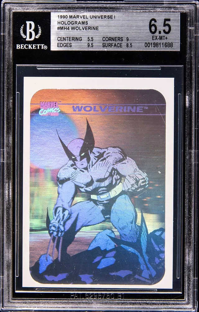 1990 Marvel Universe Holograms Wolverine #MH4 card image