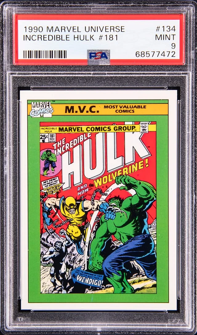 1990 Marvel Universe Incredible Hulk #134 #181 card image