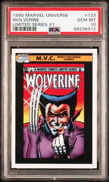 1990 Marvel Universe Limited Series #133 Wolverine #1 card image