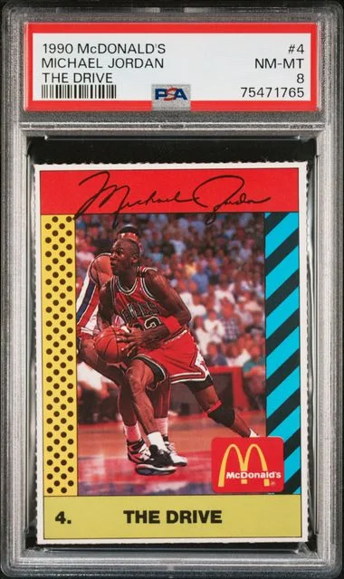 1990 Mcdonald's Michael Jordan The Drive Michael Jordan #4 card image