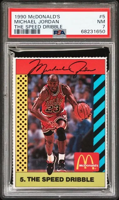 1990 McDonald's Michael Jordan, The Speed Dribble #5 card image
