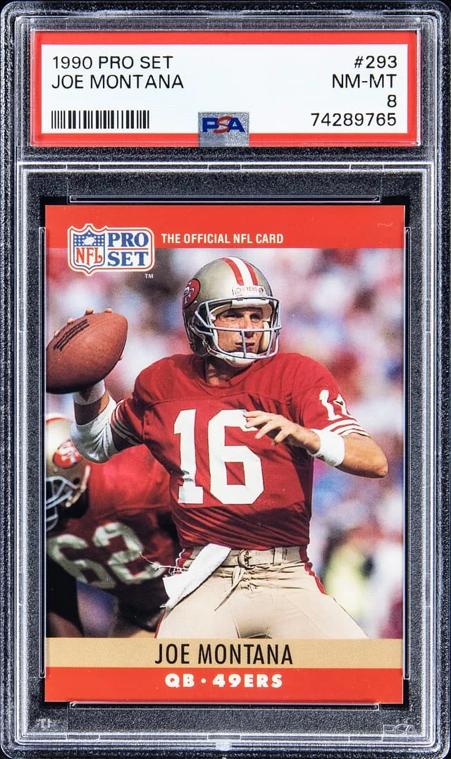 1990 NFL Pro Set Joe Montana #293 card image