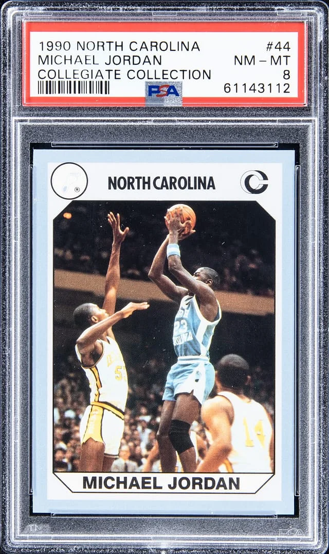1990 North Carolina Collegiate Collection Michael Jordan #44 card image