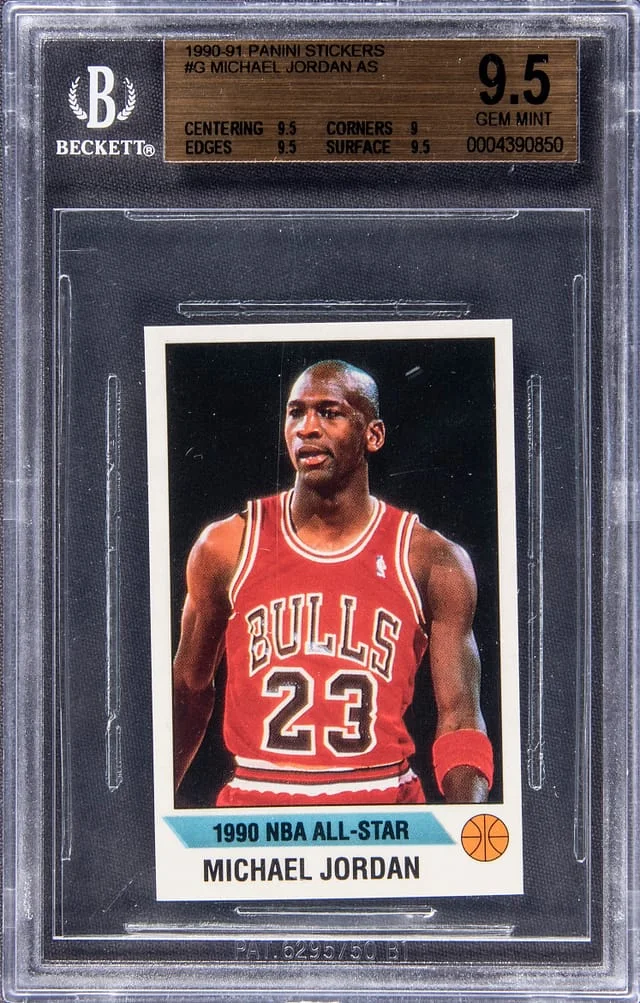 1990 Panini Michael Jordan Stickers #G card image
