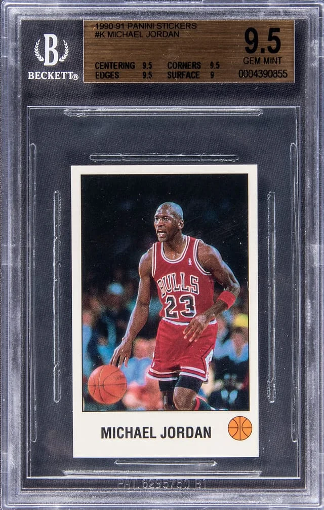 1990 Panini Michael Jordan Stickers #K card image