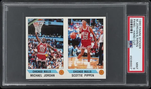 1990 Panini Sticker # Michael Jordan/Scottie Pippen #no-number card image