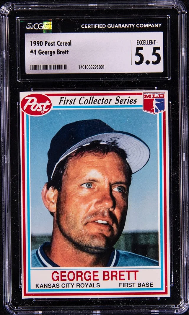 1990 Post Cereal George Brett #4 card image