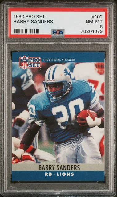 1990 Pro Set Barry Sanders #102 card image