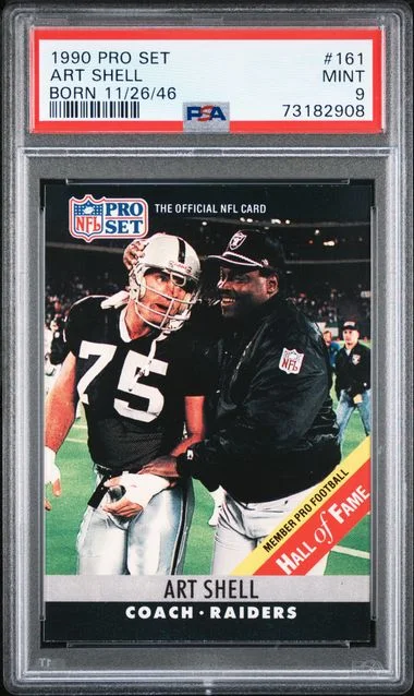 1990 Pro Set Born 11/26/46 Art Shell #161 card image