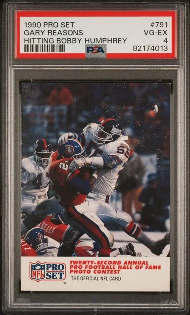 1990 Pro Set Gary Reasons Hitting Bobby Humphrey #791 card image