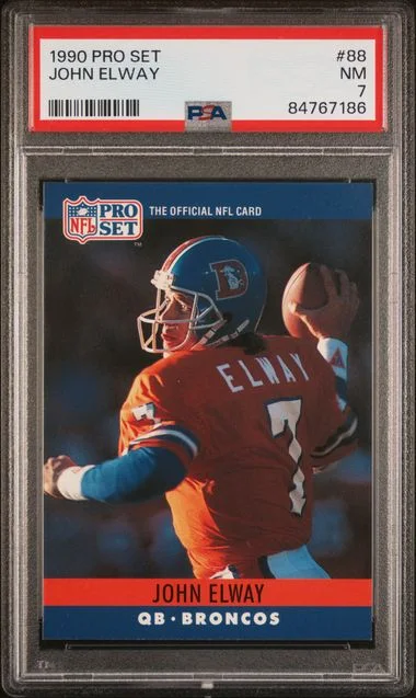 1990 Pro Set John Elway #88 card image