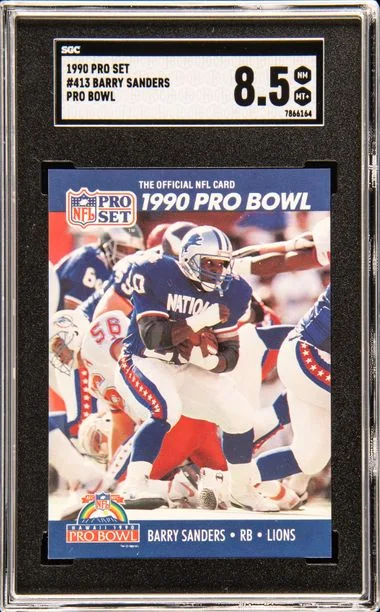 1990 Pro Set Pro Bowl Barry Sanders #413 card image