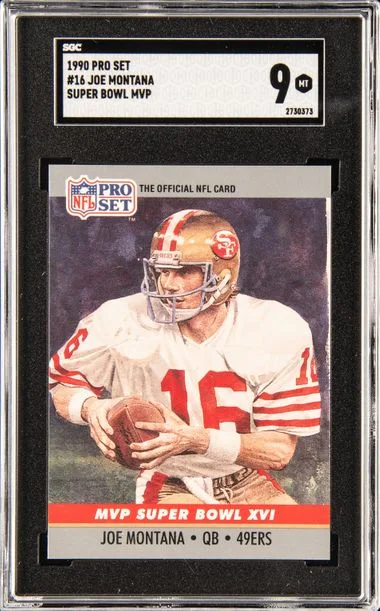 1990 Pro Set Super Bowl MVP Joe Montana #16 card image
