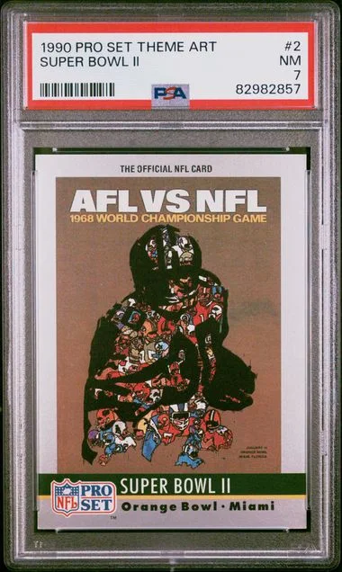 1990 Pro Set Theme Art Super Bowl II #2 card image