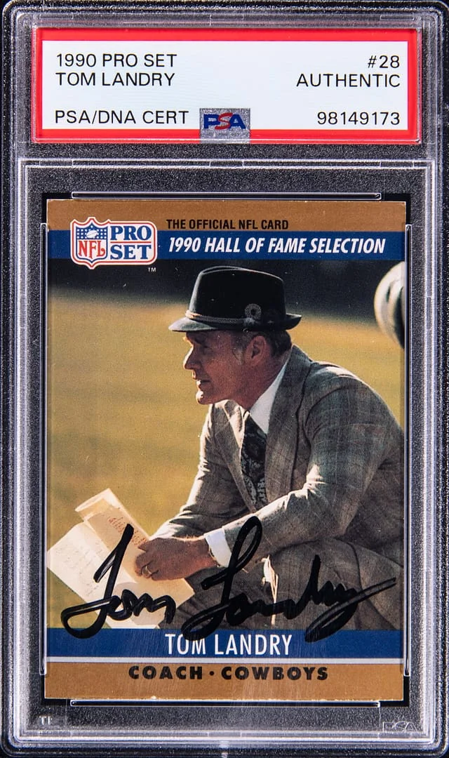 1990 Pro Set Tom Landry #28 card image