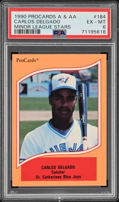 1990 Procards A & AA Minor League Stars Carlos Delgado #184 card image