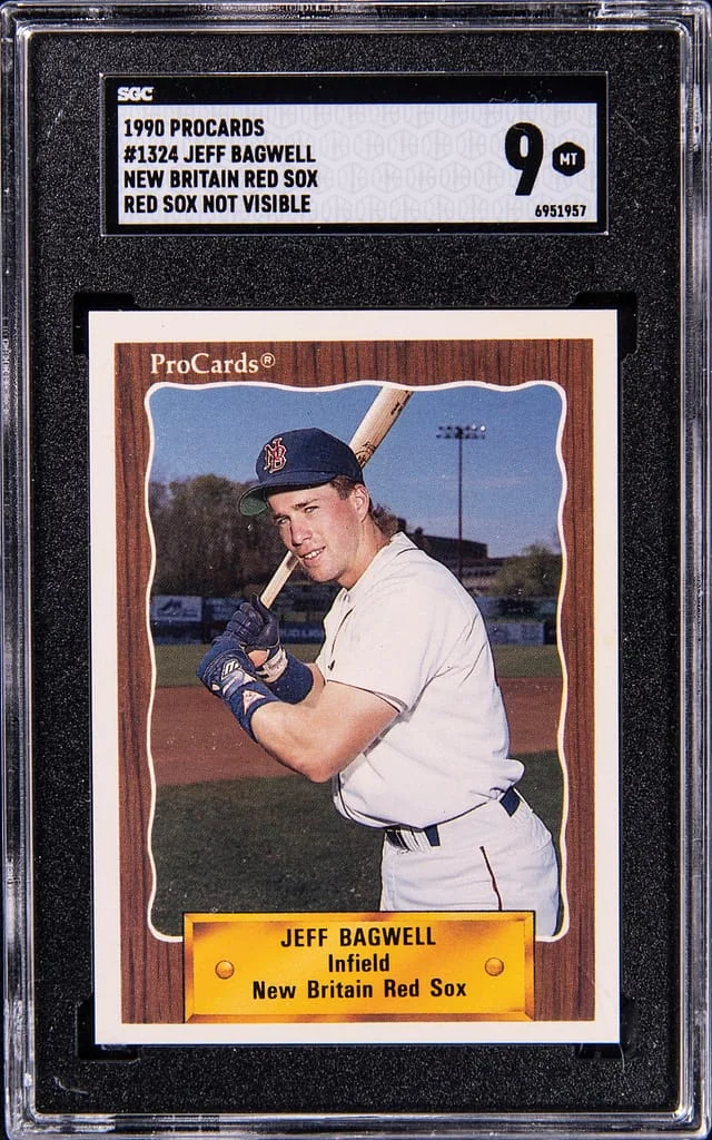 1990 ProCards New Britain Red Sox Jeff Bagwell, Red Sox Not Visible #1324 card image