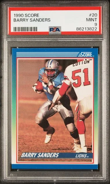 1990 Score Barry Sanders #20 card image