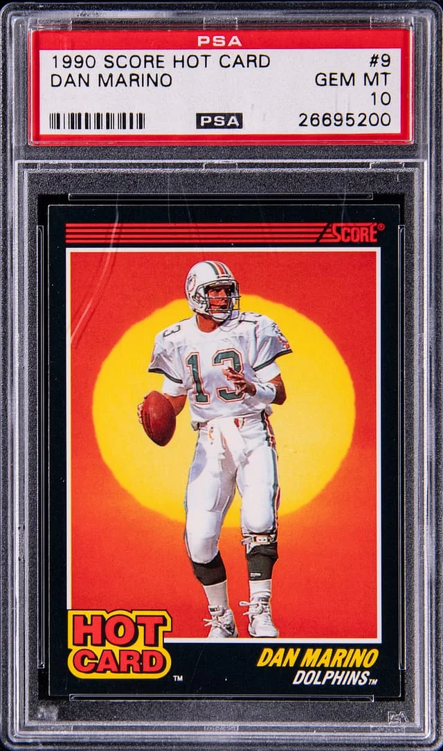 1990 Score Dan Marino Hot Card #9 card image