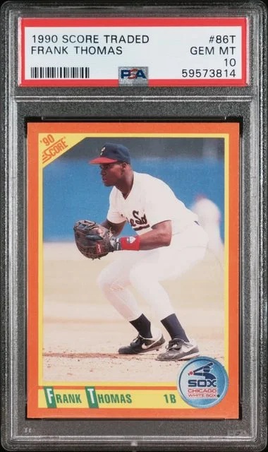 1990 Score Frank Thomas Traded #86T card image