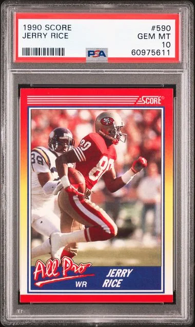 1990 Score Jerry Rice #590 card image