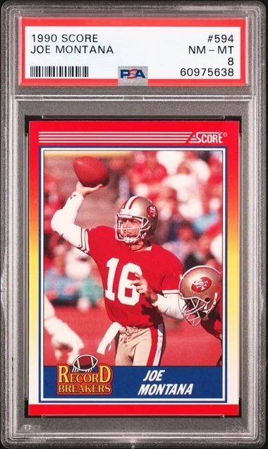 1990 Score Joe Montana #594 card image