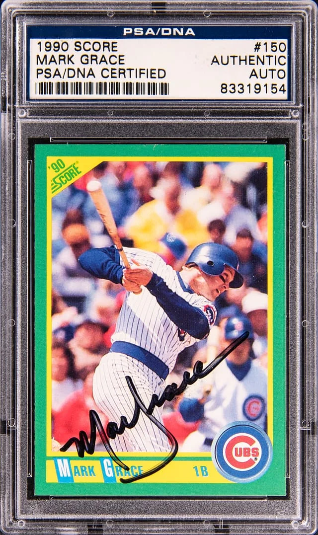 1990 Score Mark Grace #150 card image