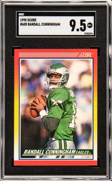 1990 Score Randall Cunningham #605 card image