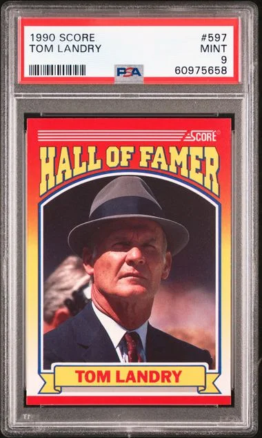 1990 Score Tom Landry #597 card image