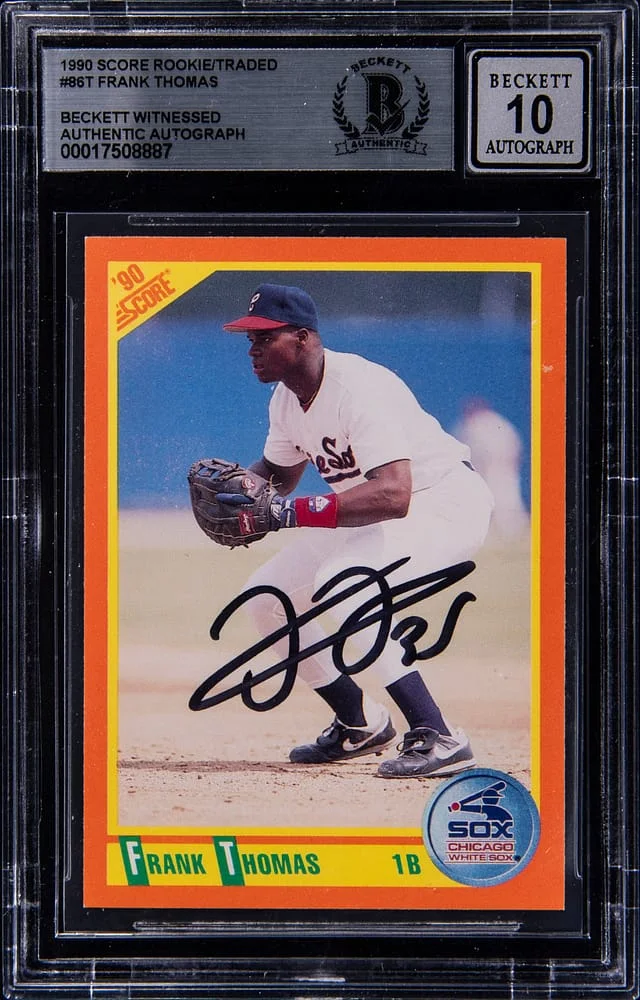 1990 Scorte /Traded Frank Thomas #86T card image