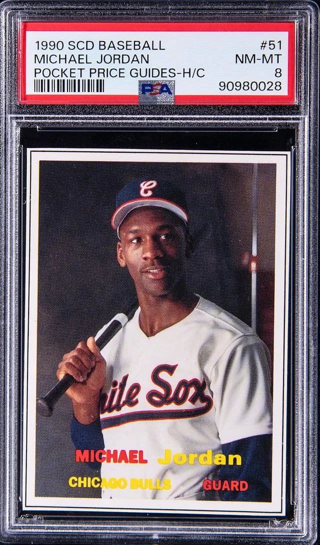 1990 SDC Baseball Pocket Price Guides - H/C Michael Jordan #51 card image