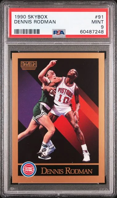 1990 SkyBox Dennis Rodman #91 card image