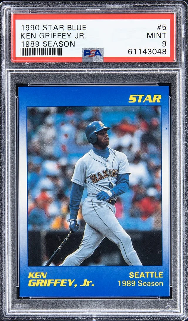 1990 Star Blue 1989 Season Ken Griffey Jr. #5 card image