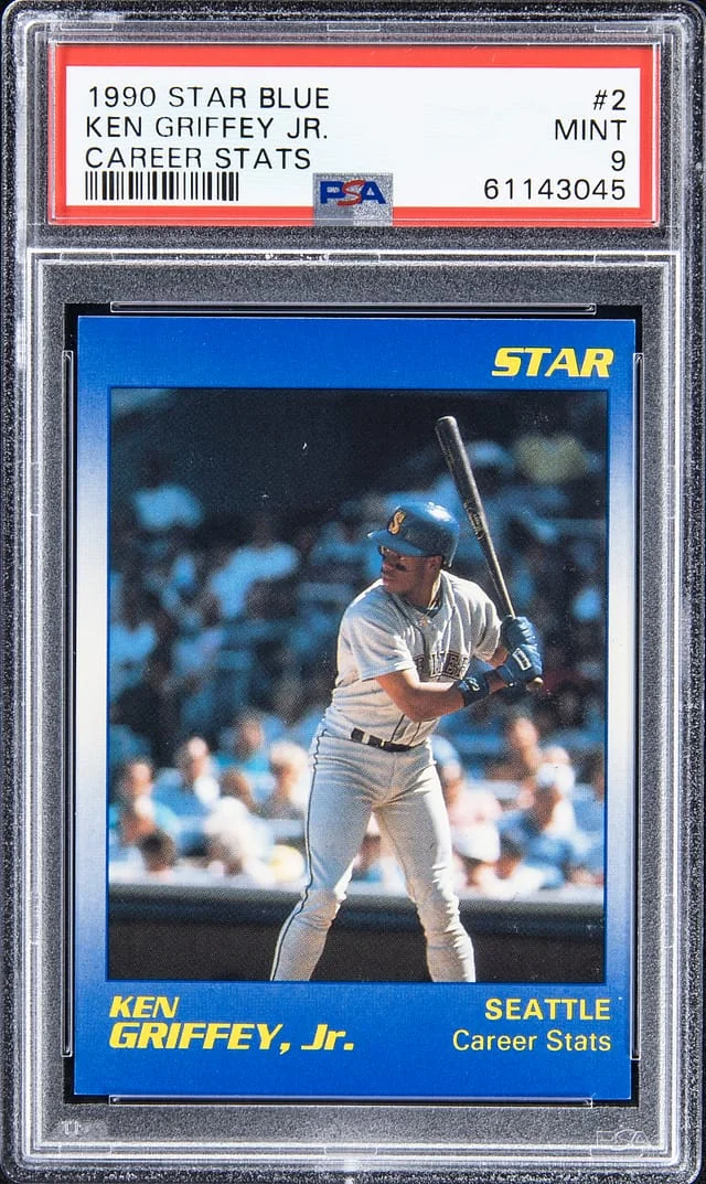 1990 Star Blue Career Stats Ken Griffey Jr. #2 card image