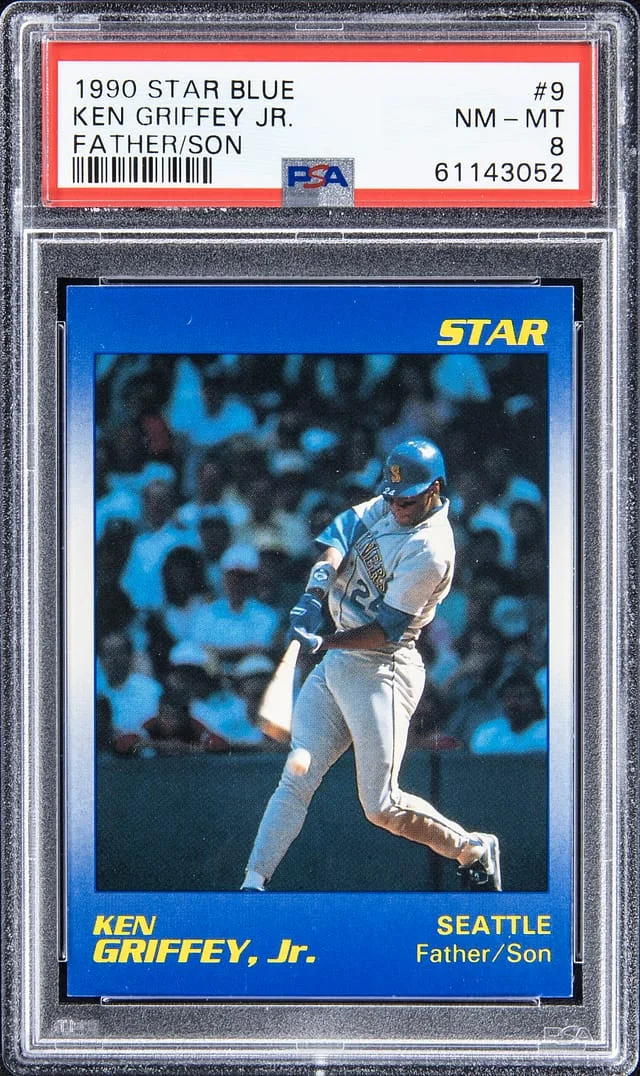 1990 Star Blue Father/Son Ken Griffey Jr. #9 card image