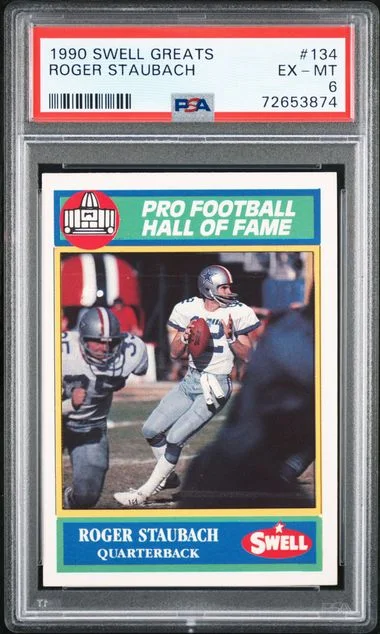 1990 Swell Greats Roger Staubach #134 card image