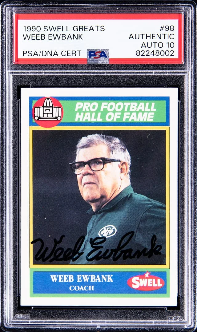 1990 Swell Greats Weeb Ewbank #98 card image