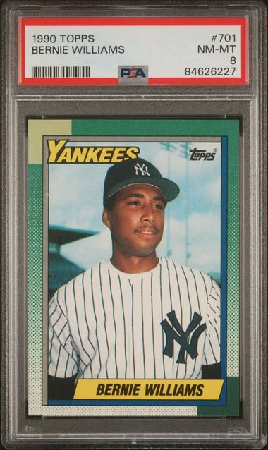 1990 Topps Bernie Williams #701 card image