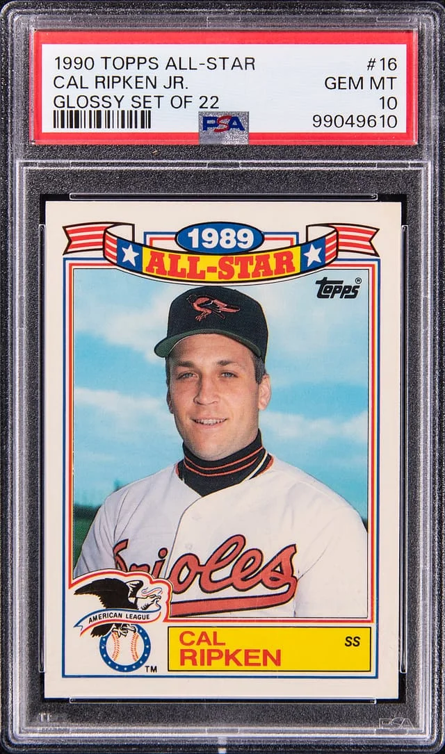 1990 Topps Cal Ripken Jr. All-Star Glossy Set of 22 #16 card image