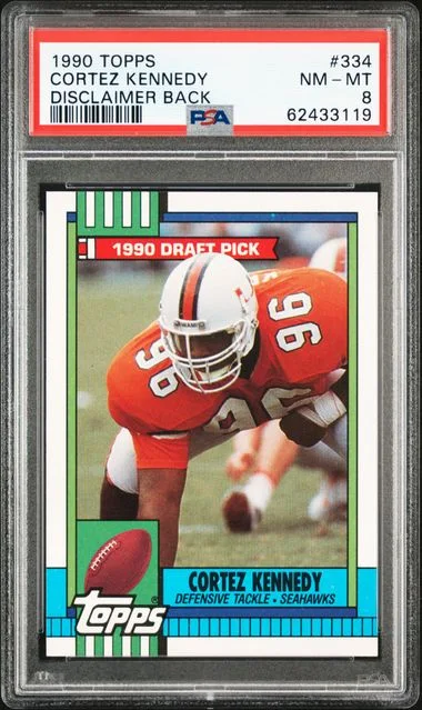 1990 Topps Cortez Kennedy #334 card image