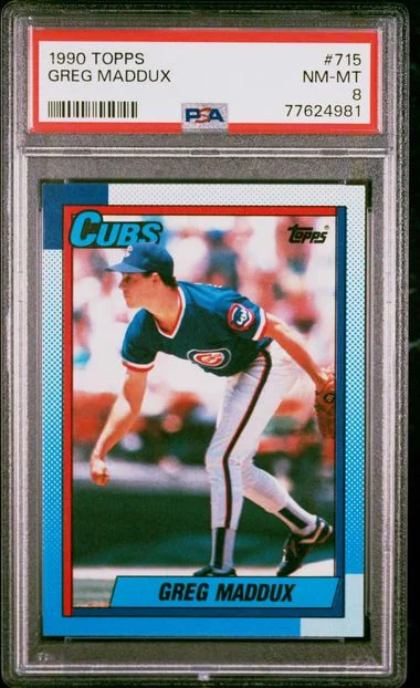1990 Topps Greg Maddux #715 card image