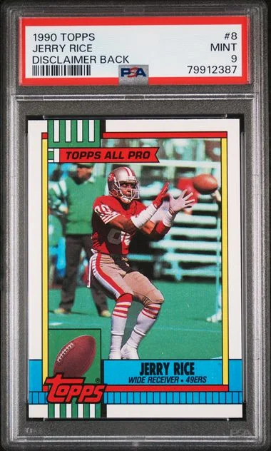 1990 Topps Jerry Rice #8 card image