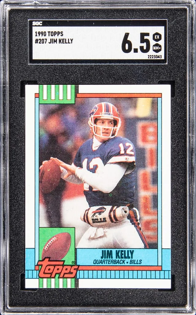 1990 Topps Jim Kelly #207 card image