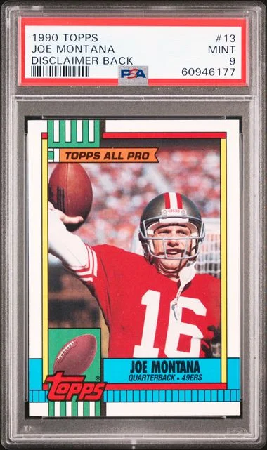 1990 Topps Joe Montana #13 card image