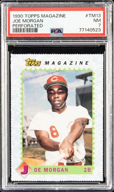 1990 Topps Joe Morgan Magazine Perforated #TM13 card image